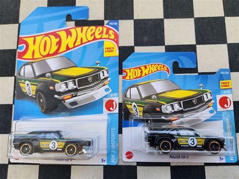 Hot Wheels 2022 J Imports Mazda RX3 Black Your Choice Of Short Long Card Kustomkollector