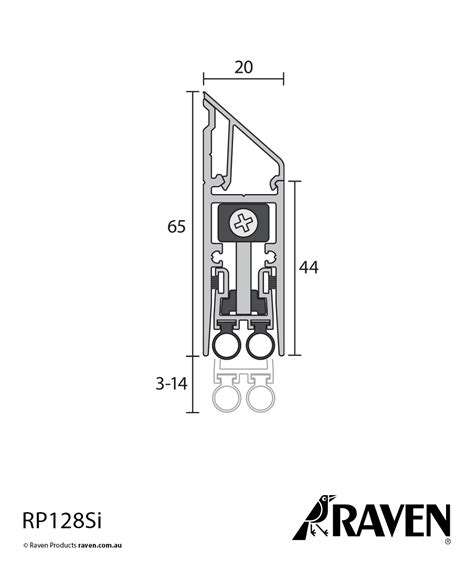 Automatic Door Bottom Seals RP128Si