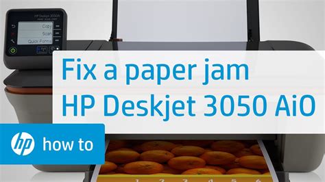 Fixing A Paper Jam Hp Deskjet All In One Printer Hp Deskjet