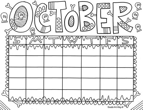 Printable Blank October Calendar - Printable Calendar 2023