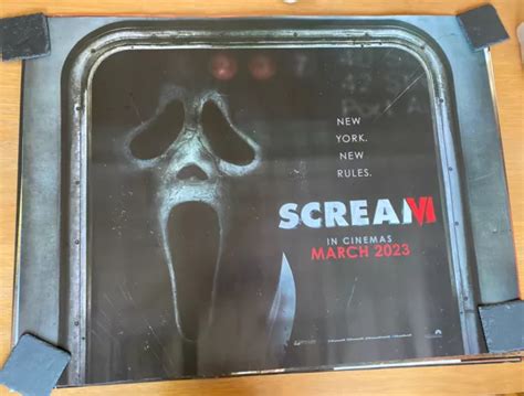 SCREAM VI 2023 Original Cinema Quad Movie Poster Courteney Cox