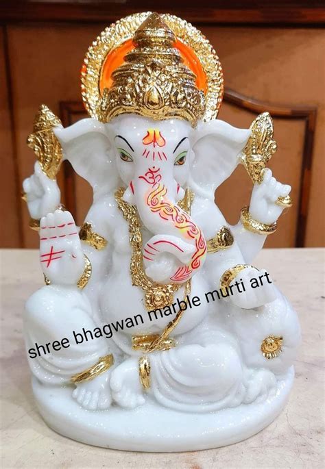 White Marble Ganesh Ji Statues 24inch At Rs 17000 In Alwar ID