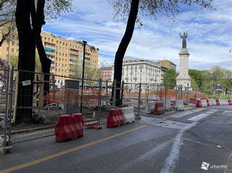 Milano Porta Monforte Cantiere M Tricolore Aprile Urbanfile