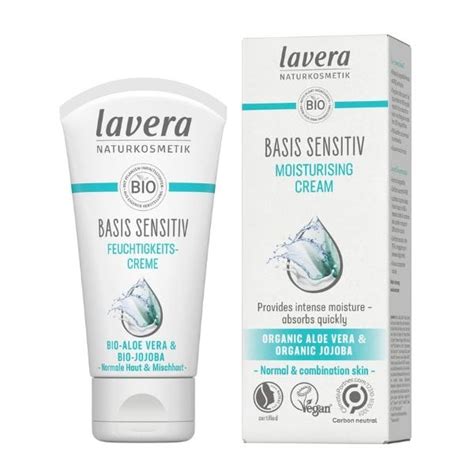 Lavera Basis Sensitiv Moisturising Face Cream Organic Aloe Jojoba