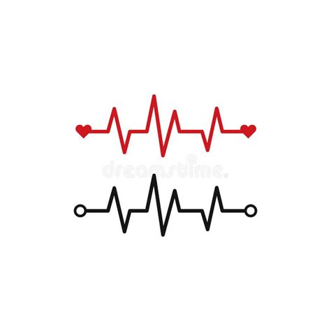 Heartbeat Cardiogram Icon Vector Illustration Stock Vector