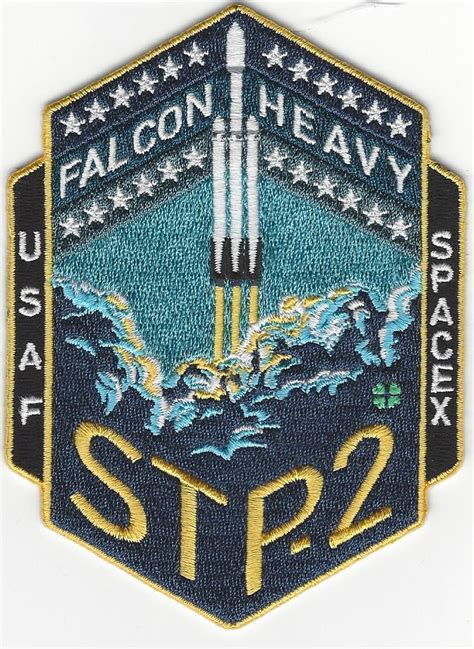 Official Spacex Falcon Heavy Stp 2 Mission Patch Us Space Force