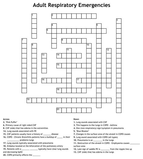 Printable Cross Word Puzzles