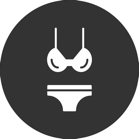 Bikini Glyph Inverted Icon 9908473 Vector Art At Vecteezy