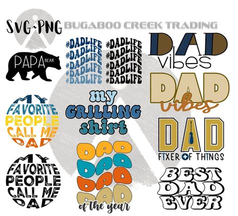 Father S Day Bundle Svg Bundle Png Pod Retro Pops Dad