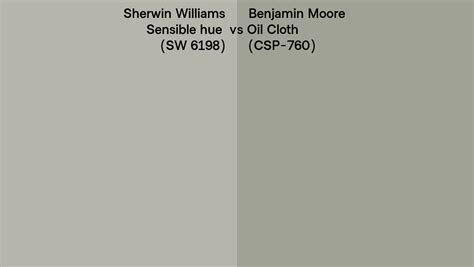 Sherwin Williams Sensible Hue Sw 6198 Vs Benjamin Moore Oil Cloth Csp 760 Side By Side