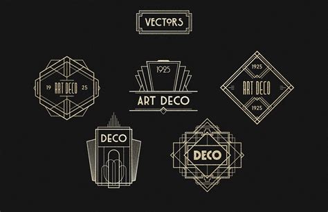 The Art Deco Collection Including Fonts Vectors Patterns - Etsy