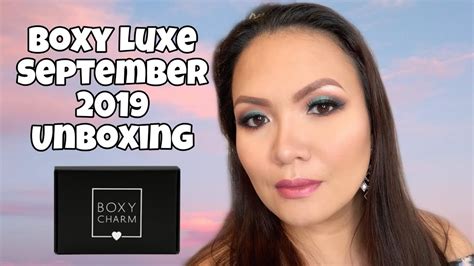 Boxyluxe Unboxing September Try On Makeup Tutorial Youtube