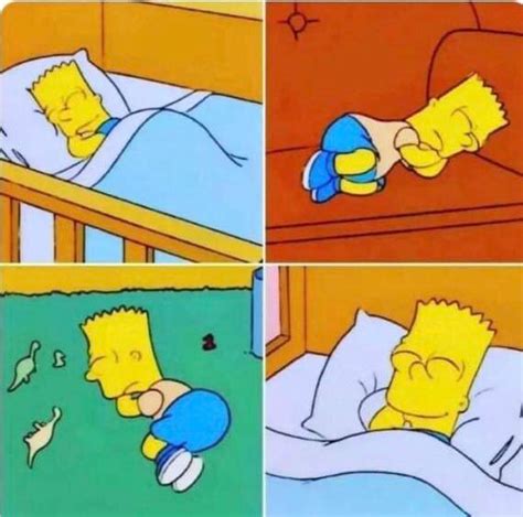 Create Meme Bart Simpson Sleepy Bart Simpson The Simpsons