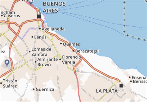 Mapa Michelin Berazategui Plano Berazategui Viamichelin