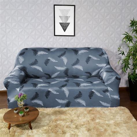Forro De Sofa 3 Lugares - Forro de Sofá Sala 3 Lugares Modern Leaf Exclusiva | MadeiraMadeira