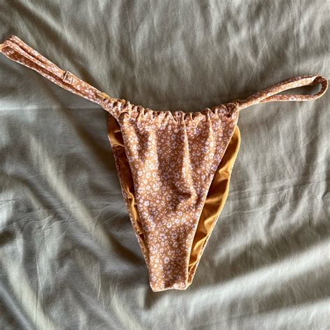 Glassons Swim Mustard Floral Swim Bottoms Poshmark