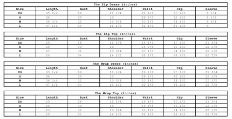 Size Chart – The Label NY