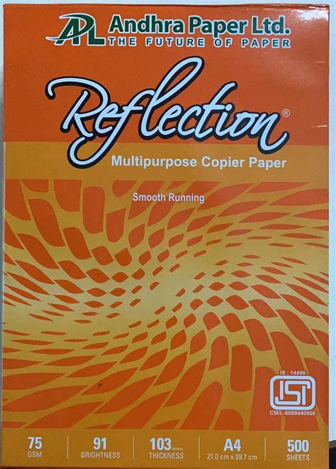 Reflection Multipurpose A Size Copier Paper Gsm Amazon In Office