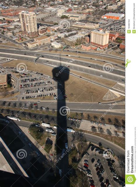 Tower of the Americas stock photo. Image of shadow, city - 18480794