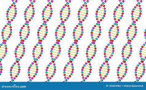 Representar El Modelo De Adn D En Un Fondo Blanco Stock De Ilustraci N