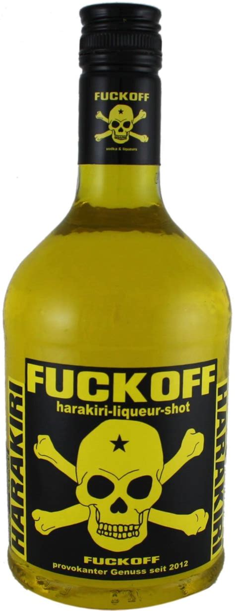 FUCKOFF Harakiri 0 7 l Partyschnaps Minis Flaschen Partylikör