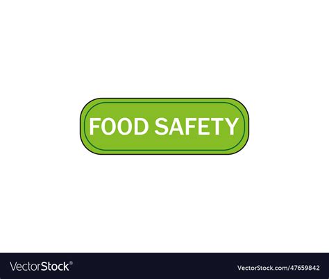 Food safety icon logo Royalty Free Vector Image