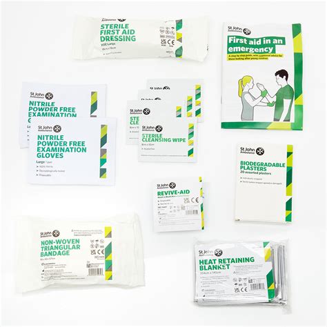 St John Ambulance Personal Issue First Aid Kit BS 8599 1 2019 St John