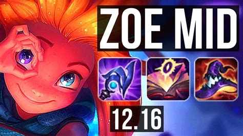 ZOE Vs AHRI MID 10 0 6 900 Games 1 5M Mastery Legendary EUW