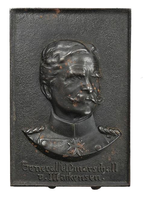 Worldwarcollectibles German Ww Plaque August Von Mackensen