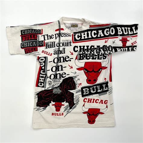 Vintage Chicago Bulls All Over Print - Etsy