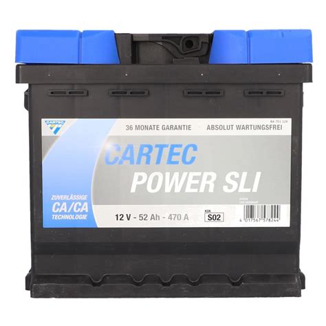 Cartec Starterbatterie Power Sli Ah A Kaufen Bei Obi