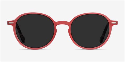 Ice Cream Round Coral Tortoise Frame Sunglasses Eyebuydirect