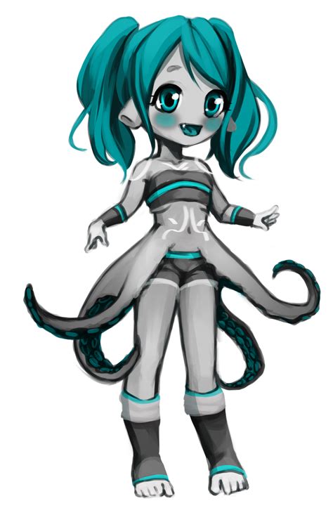 Teal Octopus Girl By Sickeneny On Deviantart