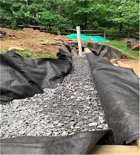 French Drain Geotextile Non Woven 7oz, Landscape Weed Barrier Block