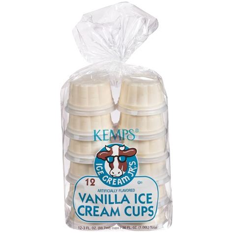 Kemps Vanilla Ice Cream Cups 3 Fl Oz Instacart