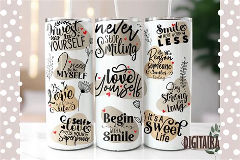 Positive Affirmations Tumbler Png Graphic By Digitaira · Creative Fabrica