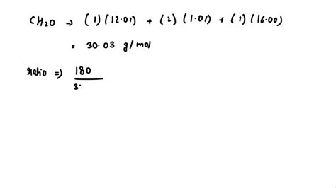 Solved The Empirical Formula And Molecular Mass Of A Compound Are Ch2o