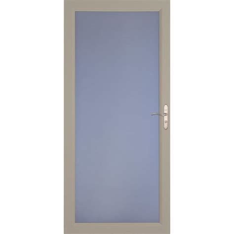 Larson Signature Classic 36 In X 81 In Sandstone Full View Universal Reversible Aluminum Storm