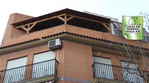 Pérgola adosada a pared Casas Naturales