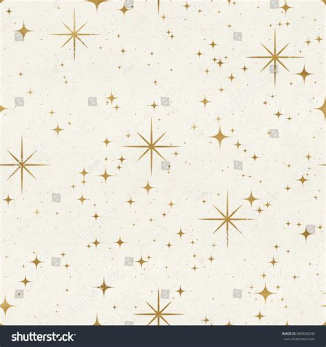 Seamless Night Sky Pattern Elegant Stars Stock Illustration 685604206