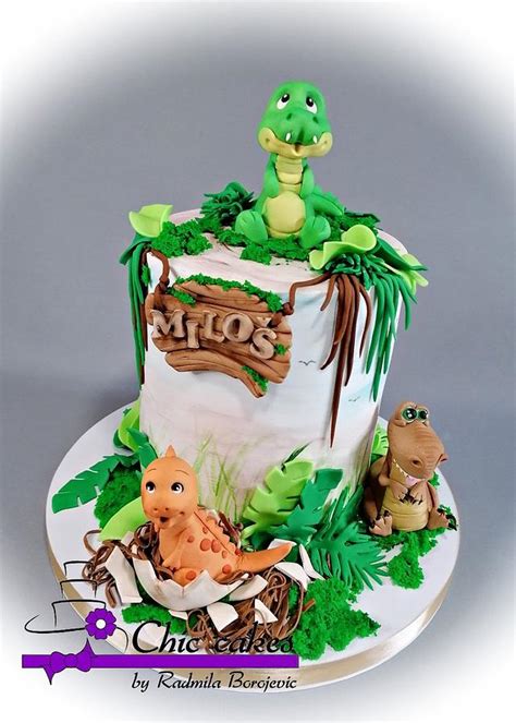 Dinosaur cake - Decorated Cake by Radmila - CakesDecor