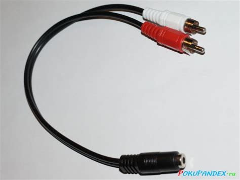 Кабель 3.5mm Female Aux Cable Adapter 2 RCA / BuyInCoins