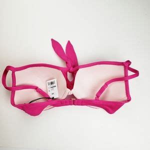 Shade Shore Swim Nwt Lightly Lined Bow Front Ribbed Bikini Top Poshmark