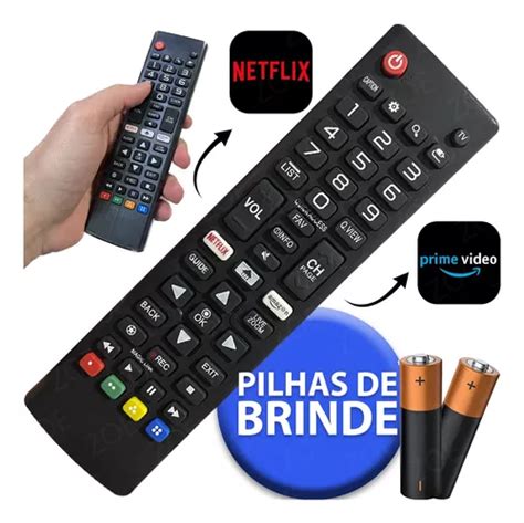 Controle Remoto Universal Para Smart Tv Samsung Lg Netflix Frete Gr Tis