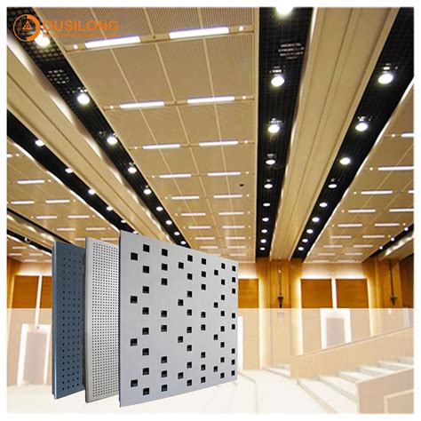 Decorative White Metal Wall Ceiling Panels Suspended Aluminum ...