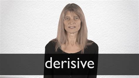 How to pronounce DERISIVE in British English - YouTube