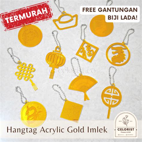 Jual Hang Tag Acrylic Imlek Hang Tag Chinese New Year Hampers Acrylic