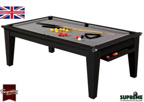 Billard Pool York Ft Bois Flott Tapis Gris Strachan France Jeux Loisirs