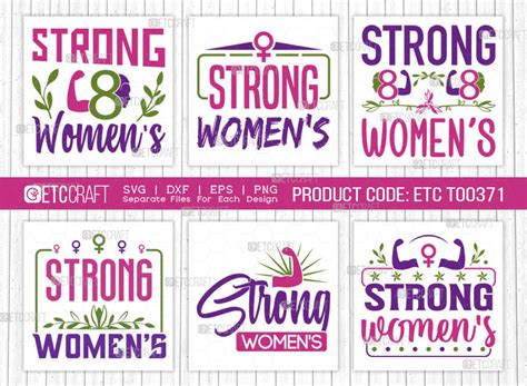 Strong Womens Svg Bundle Womens Day Svg Girl Power Strong Girl