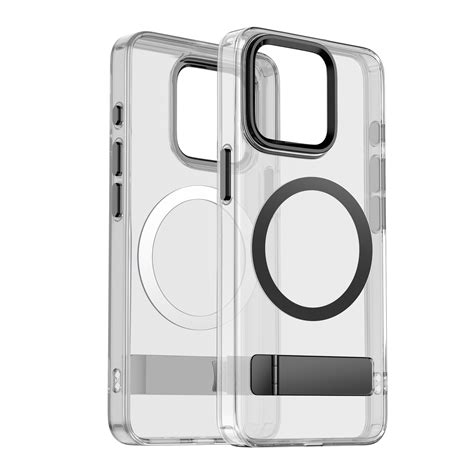 iPhone 15 Pro Max MagSafe hardcase met standaard (zwart) - Phone-Factory